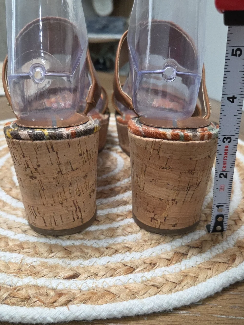 Sam Edelman Alissa Leather Platform Wedge Sandals Size 9